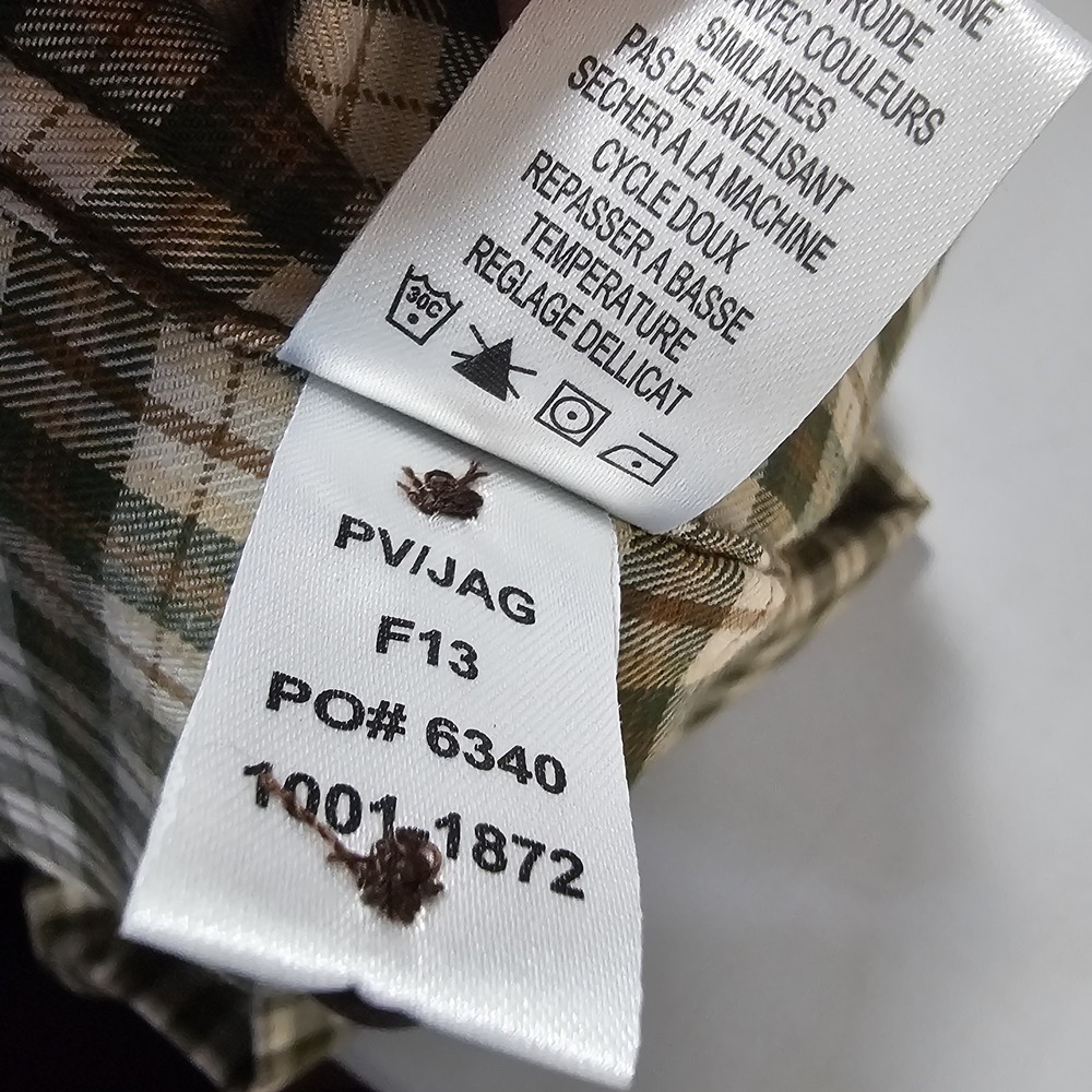 ExOfficio Plaid Flannel Long Sleeve Button Up Shirt Men's Medium Travel Shirt - Picture 10 of 11